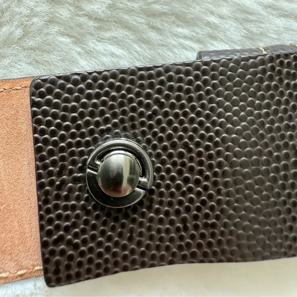 Salvatore Ferragamo  stingray genuine leather  belt size 40 Authentic Retail 950